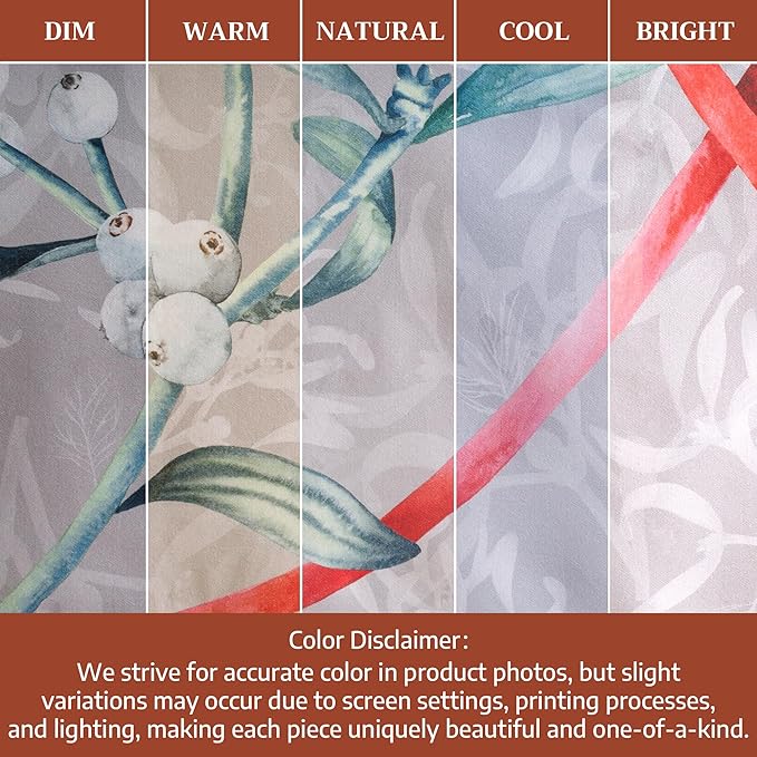 Maison d' Hermine Table Cloth Rectangle Table 100% Cotton 60 x 108 Inches Fall Tablecloth Reusable Everyday Use for Thanksgiving Christmas Decorations Dining Farmhouse Party (Enora)