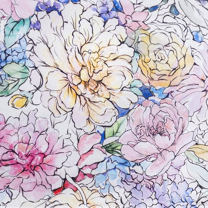 Maison d' Hermine Table Cloth Square Table 100% Cotton 60 x 60 Inches Tablecloth Reusable Decorative for Dining Room Farmhouse Home Valentines Day Decorations Spring Summer - Floral Love