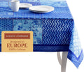 Maison d' Hermine Table Cloth Rectangle Table 100% Cotton 60 x 90 Inches Tablecloth Reusable Decorative for Dining Room Farmhouse Home Valentines Day Decorations Spring Summer - Indigo Love