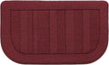 BEQHAUSE 30x18 Inch Kitchen Rug Mat Durable Kitchen Rugs Non-Slip Washable Absorbent Kitchen Mats for Floor Dirt-Resistant Semicircular Kitchen Mat (Red)