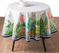 Maison d'Hermine Premium Table Cloth Round Table 100% Cotton 70 Inches Tablecloth Reusable Decorative Everyday Use for Dining Room, Farmhouse, Home, Party, Festive & Wedding - Mosaic