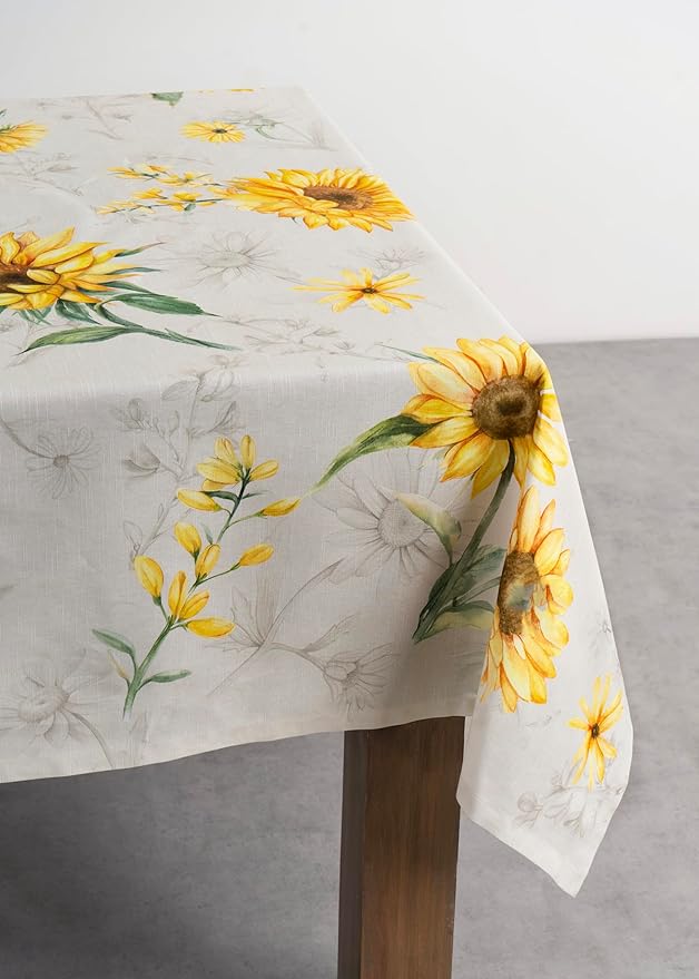 Maison d' Hermine Table Cloth Rectangle Table 100% Cotton 70 x 120 Inches Tablecloth Reusable Decorative for Dining Room Farmhouse Home Valentines Day Decorations Spring Summer - Candice