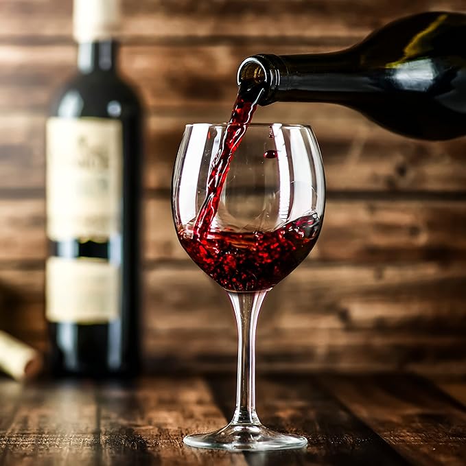 DISCOUNT PROMOS Premiere Wedding Wine Glasses 20.5 oz. Set of 12, Bulk Pack - Restaurant Glassware, Perfect for Red Wine or White Wine - Clear
