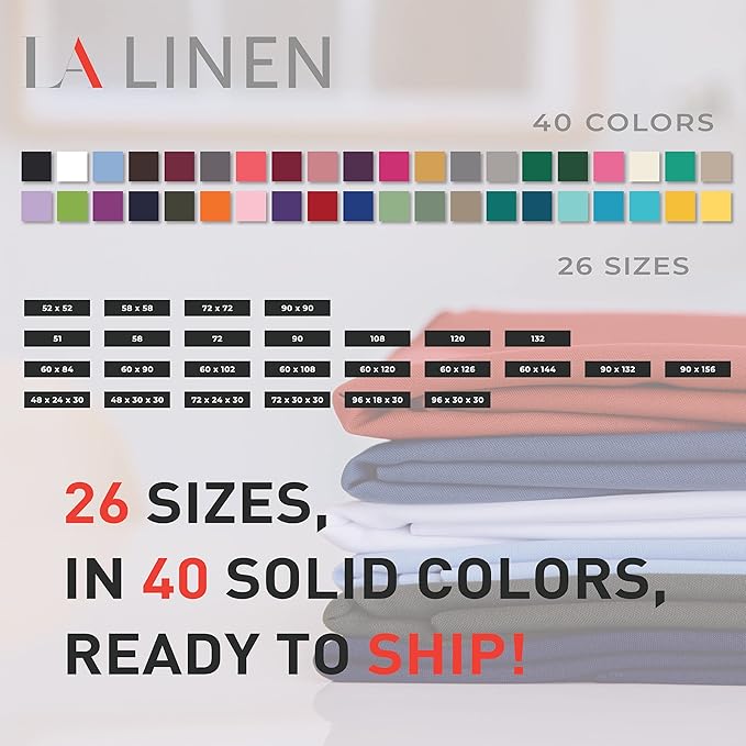 LA Linen Polyester Poplin Washable Square Tablecloth, Stain and Wrinkle Resistant Table Cover 72x72, Fabric Table Cloth for Dinning, Kitchen, Party, Holiday 72 by 72-Inch, Teal Dark