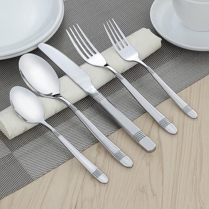 Begale 30-Piece Stainless Steel Flatware, Service for 6