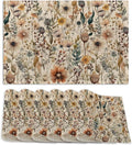 Boho Floral Watercolor Placemats Set of 6,12x18 Inch Table Mats forKitchen Table Washable Farmhouse Linen Table Mats Dining Decoration