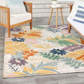 Nourison Home Suncoast Multicolor 5'3" x 7'3" Area Rug - Easy Clean, Non Shedding, Bed Room, Living Room, Dining Room, Kitchen (5' x 7')