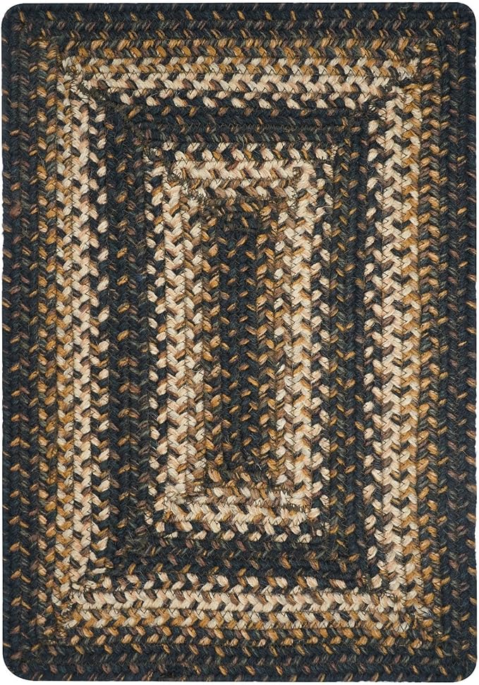 Homespice Kilimanjaro Dining Placemats, Warm Primitive Decor, Set of 6, Black and Tan - 13x19 Rectangle Table Mats - Vibrant Colors, Durable, Easy to Clean and Protects Furniture