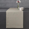 D'Moksha Homes Linen Natural Table Runner 120 Inches Long - 100% Pure Linen Dining Table Runner 14 x 120 Inch for Valentines, Spring, Easter - Machine Washable