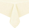 Hiasan Faux Linen Square Tablecloth - Wrinkle and Stain Resistant Washable Table Cloth for Kitchen Dining Room Holiday Table Cover for Dinner, Champagne, 70 x 70 Inch