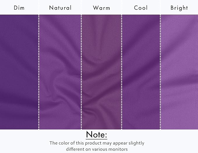 Ruvanti Cloth Napkins Set of 4, 18x18 Inches Napkins Cloth Washable, Soft, Durable, Absorbent, Cotton Blend. Table Dinner Napkins Cloth for Hotel, Lunch, Restaurant, Wedding Parties - Purple