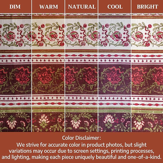 Maison d' Hermine Table Cloth Rectangle Table 100% Cotton 54 x 72 Inches Fall Tablecloth Reusable Everyday Use for Thanksgiving Christmas Decorations Dining Farmhouse Party (Reveillon Au Jardin)