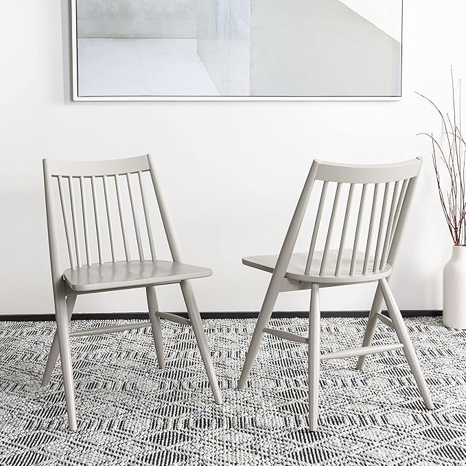Safavieh Home Collection Wren Grey 19-inch Spindle Dining Chair (Set of 2)
