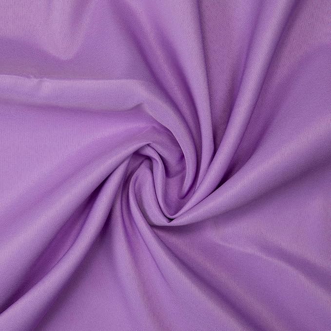 Gee Di Moda Round Tablecloth - 90 Inch Lavender Round Table Cloth for 30 to 60 Inch Round Tables - Heavy Duty Washable Fabric - for Buffet Table, Holiday Party, Dinner, Wedding & Baby Shower