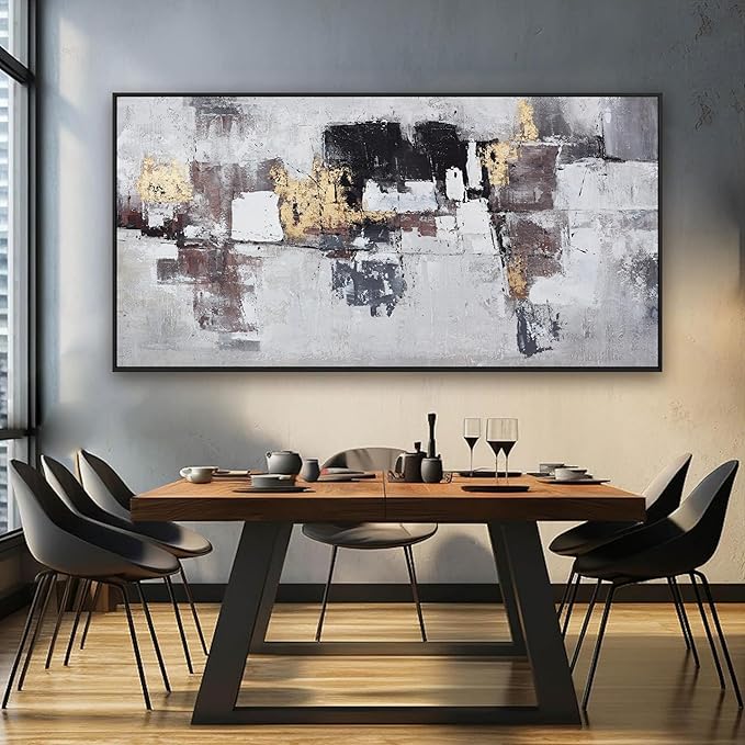 Wall Art Wall Decor Bedroom Pictures Artwork Abstract Wall Art Black And Gold Artwork Large Size Modern Painting Wall Decoration Pictures For Living Room Home Kitchen Office 30x60 Inch