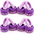 Thread Napkin Ring Set of 24 - Beautiful Elegant Fancy Decorative Napkin Holder for Dining Table Décor, Farmhouse, Wedding, Dinner, Party, Family Gathering, Easter, Everyday Use - Purple Combo