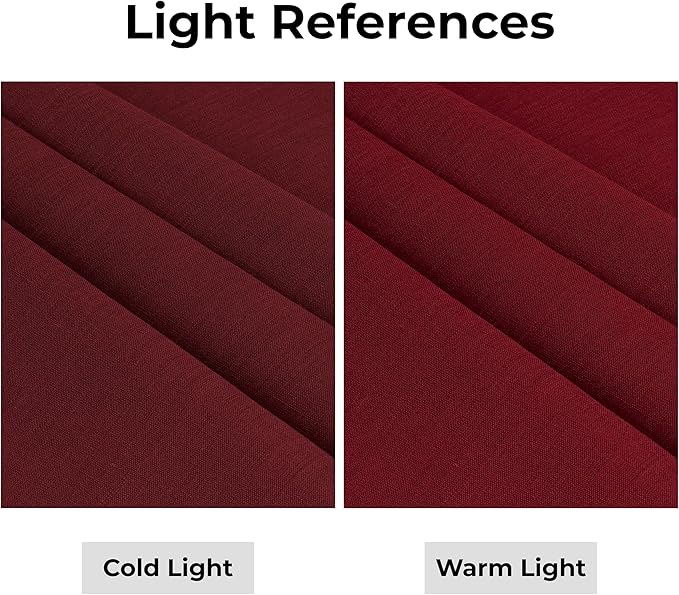 D'Moksha Homes Linen Dark Red Table Runner 90 Inches Long - Classic Hemstitch 100% Pure Linen Dining Table Runner 14 x 90 Inch for Valentines, Spring
