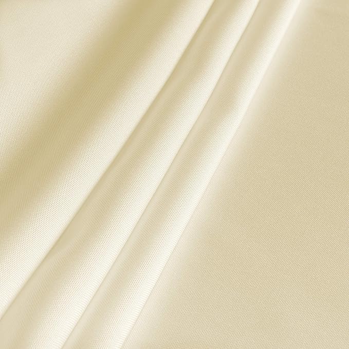 sancua Rectangle Tablecloth - 60 x 120 Inch - Stain and Wrinkle Resistant Washable Polyester Table Cloth, Decorative Fabric Table Cover for Dining Tables, Buffet Parties and Camping, Beige