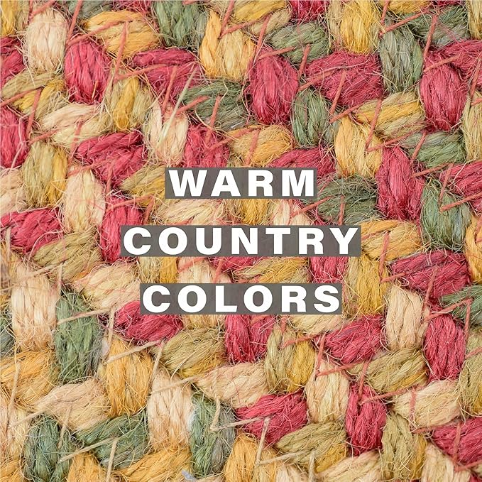 Homespice Cider Barn Dining Placemats, Warm Country Rustic Decor, Set of 6, Red - 13x19 Rectangle Table Mats - Vibrant Colors, Durable, Easy to Clean and Protects Furniture