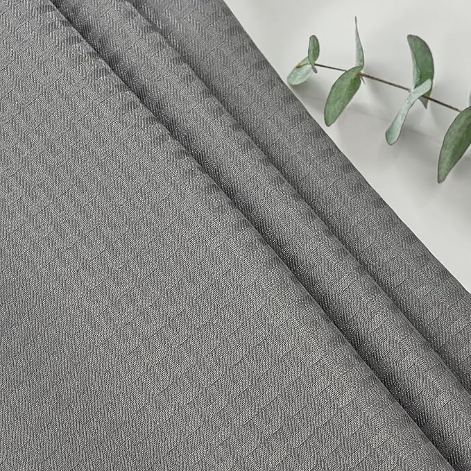 maxmill Weaved Texture Tablecloth Water Resistance Antiwrinkle Spillproof Soft Washable Table Cloth for Dining Room, Buffet Banquet Parties Holiday Dinner, Rectangular 60 x 108 Inch, Charcoal Gray