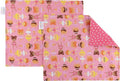 Funkins Reusable Cloth Placemats for Kids & Lunch Boxes | Reusable, Eco-Friendly | 15"x13", 2-ply, Thick, Absorbent, Machine Washable | Set of 2 Placemats (Ballerinas)
