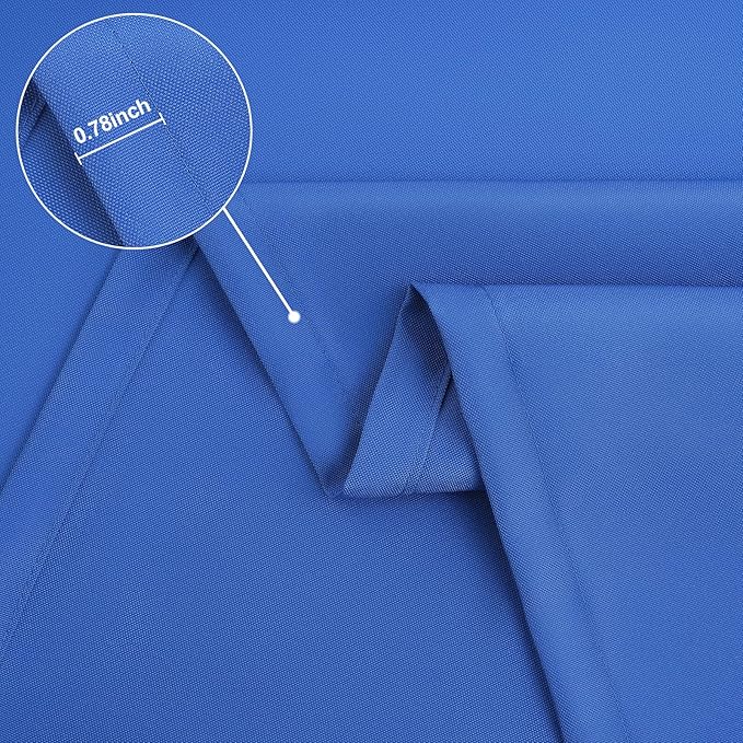 homing 2 Pack Rectangle Table Cloth, Elastic Fitted Fabric Tablecloth Fits for 4 Foot Folding Tables, Washable Table Cover for Picnic, Camping, Indoor & Outdoor (Blue, 24" x 48")