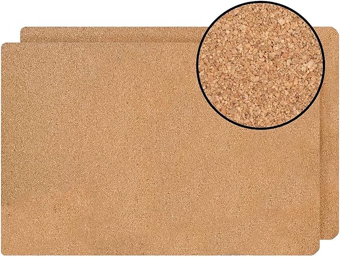 Dainty Home Rose Gold Marble Rectangle Cork Placemats - Heat Resistant Placemats, Non-Slip, Easy Clean Placemats for Elegant Dining - 12"x18" Set of 2 - Perfect for Stylish, Modern Homes