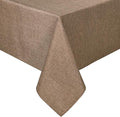 Hiasan Faux Linen Rectangle Tablecloth - Wrinkle and Stain Resistant Washable Table Cloth for Kitchen Dining Room Holiday Table Cover for Party Dinner, Khaki, 60 x 120 Inch