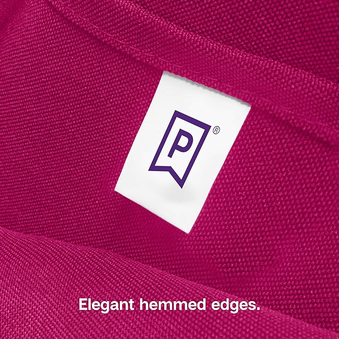 Gee Di Moda Round Tablecloth - 90 Inch Fuchsia Round Table Cloth for 30 to 60 Inch Round Tables - Heavy Duty Washable Fabric - for Buffet Table, Holiday Party, Dinner, Wedding & Baby Shower
