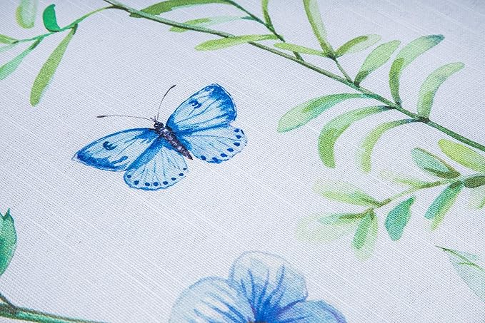 Maison d' Hermine Table Cloth Square Table 100% Cotton 60 x 60 Inches Tablecloth Reusable Decorative for Dining Room Farmhouse Home Valentines Day Decorations Spring Summer - Just Floral