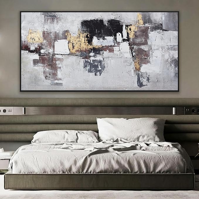 Wall Art Wall Decor Bedroom Pictures Artwork Abstract Wall Art Black And Gold Artwork Large Size Modern Painting Wall Decoration Pictures For Living Room Home Kitchen Office 30x60 Inch