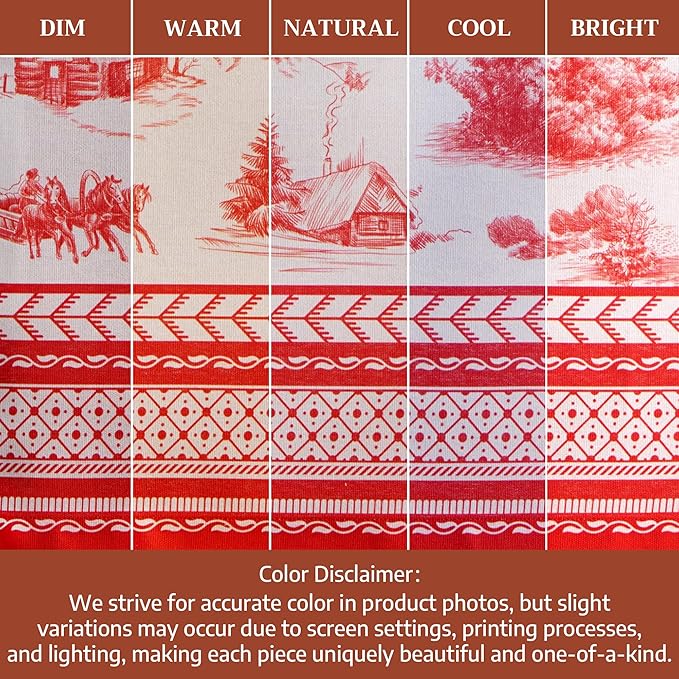 Maison d' Hermine Table Cloth Square Table 100% Cotton 60 x 60 Inches Fall Tablecloth Reusable Everyday Use for Thanksgiving Christmas Decorations Dining Farmhouse Party (Winter Jouy)