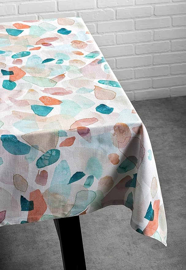 Maison d' Hermine Table Cloth Square Table 100% Cotton 60 x 60 Inches Tablecloth Reusable Decorative for Dining Room Farmhouse Home Valentines Day Decorations Spring Summer - Summer Picnic