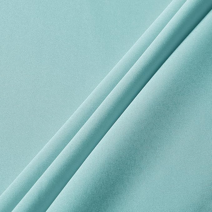 sancua Rectangle Tablecloth - 60 x 120 Inch - Stain and Wrinkle Resistant Washable Polyester Table Cloth, Decorative Fabric Table Cover for Dining Tables, Buffet Parties and Camping, Turquoise
