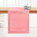 D'Moksha Homes Linen Table Runner 54 Inches - 100% Pure Linen Dusty Pink Table Runner 14 x 54 Inch for Dresser, Coffee Tables, Valentines, Spring, Easter - Machine Washable