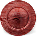allgala 13-Inch 6-Pack Heavy Quality Round Charger Plates-Grain Red-HD80303