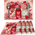 Holiday Placemats Set of 4 Washable Table Place Mats for Dining Kitchen Party Decor