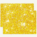 Gold Placemats Gold Heat Resistant Mat Square Placemats Trivets Rhinestone Decor Place Mat Crushed Diamond Decor Bling Sparkly Mat Set of 2