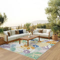 Nourison Home Suncoast Multicolor 7'10" x 9'10" Area Rug - Easy Clean, Non Shedding, Bed Room, Living Room, Dining Room, Kitchen (8' x 10')
