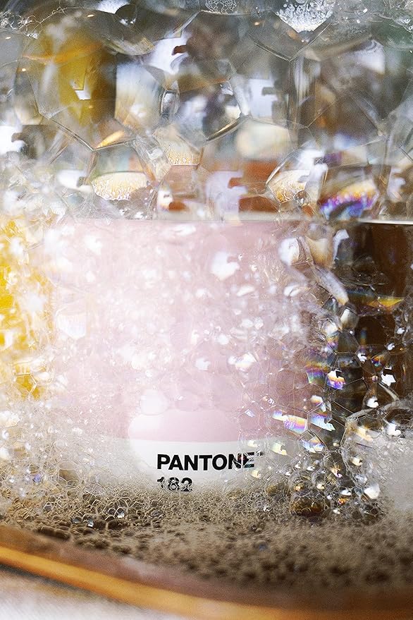 Copenhagen Design Pantone Cortado Cup - Insulated, Double Wall Coffee Cup/Mug - Porcelain - 6.4oz, Light Pink 182