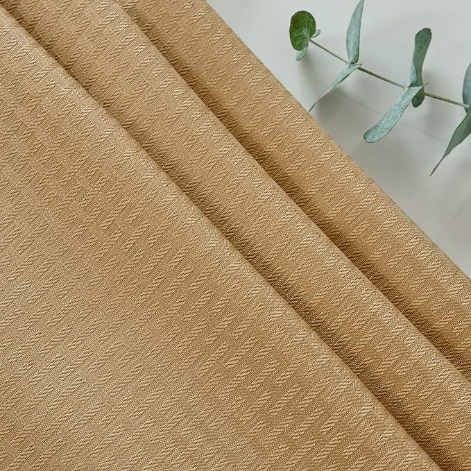 maxmill Square Tablecloth Water Resistance Antiwrinkle Spill Proof Weaved Texture Table Cloth, Decorative Fabric Table Cover for Banquet Parties Event Holiday Dinner, 70 x 70 Inch, Beige