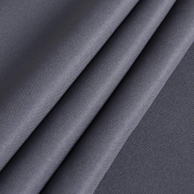sancua Rectangle Tablecloth - 90 x 132 Inch - Water Resistant Spill Proof Washable Polyester Table Cloth, Decorative Fabric Table Cover for Dining Tables, Buffet Parties and Camping, Grey
