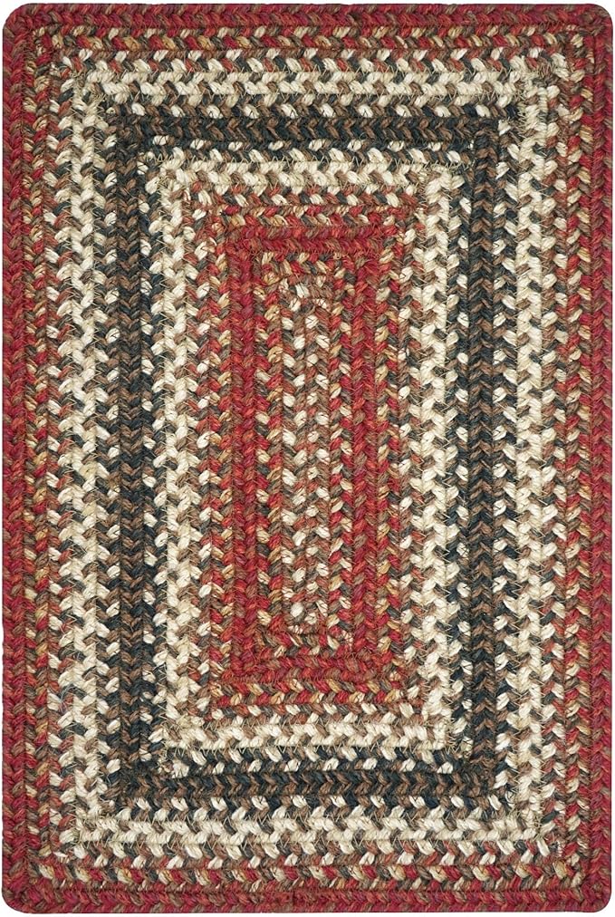 Homespice Chester Dining Placemats, Warm Lodge and Cabin Decor, Set of 6, Red - 13x19 Rectangle Table Mats - Vibrant Colors, Durable, Easy to Clean and Protects Furniture