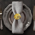 Decozen Set of 8 Gold Napkin Rings in Turtle Design Festive Table Decor Setting for Holiday Wedding, Birthday, Kitchen, Home Decor Housewarming Gift - Mothers Day Decorations