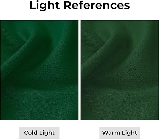 D'Moksha Homes Linen Forest Green Table Runner 36 Inches - 100% Pure Linen Small Table Runner 14 x 36 Inch Ideal for Dresser, Coffee Tables, St Patricks Day, Easter - Classic Hemstitch