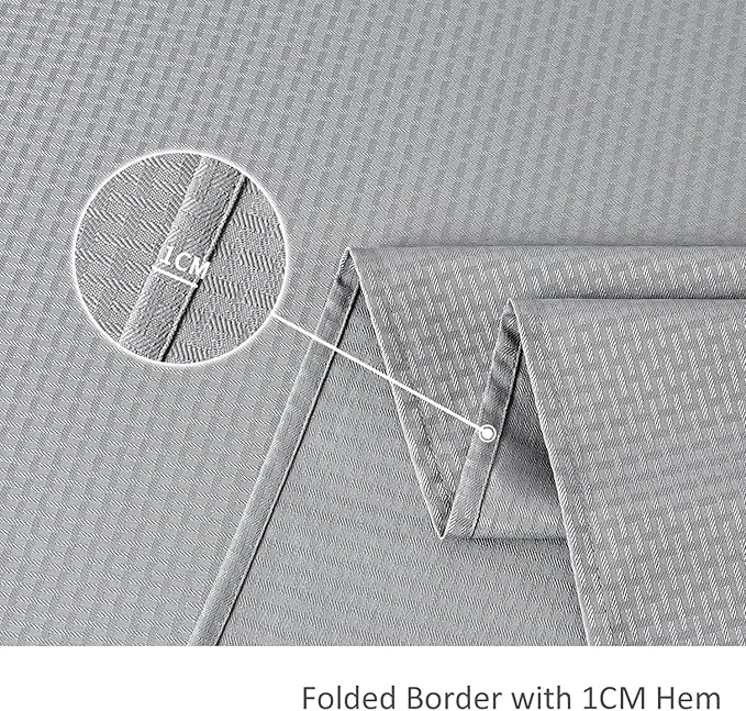 maxmill Rectangle Tablecloth Weaved Texture Design Water Resistant Wrinkle Free Spill-Proof, Soft Table Cloth for Dining Room Decoration, Banquet Parties Holiday Dinner, 52 x 84 Inch Light Grey