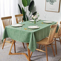 maxmill Jacquard Tablecloth Swirl Design Spillproof Wrinkle Free Heavy Weight Soft Table Cloth Decorative Fabric Table Cover for Outdoor and Indoor Use Square 60 x 60 Inch Sage Green
