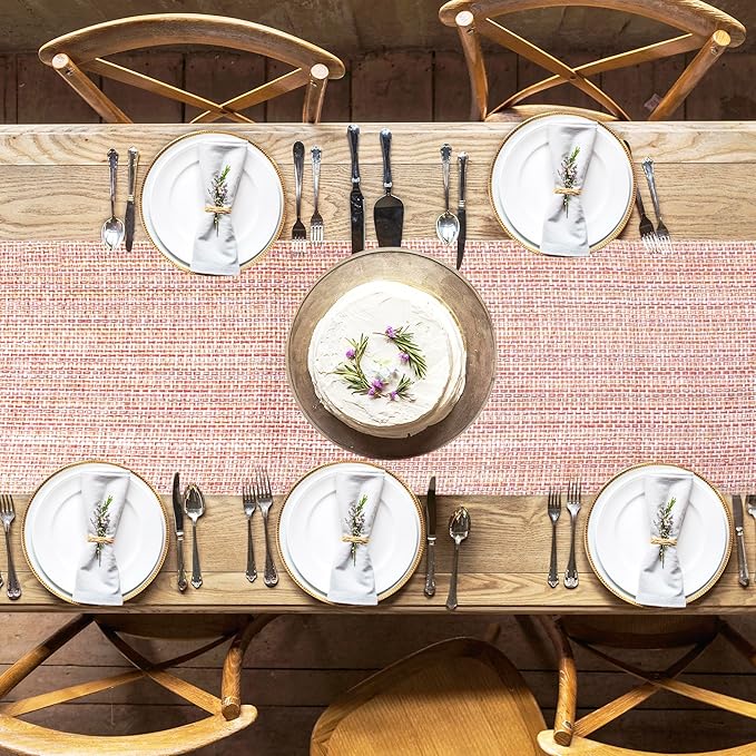 Urban Villa TableRunner Flamingo Print 100% Cotton Twill Weave Fused Table Runner 14''x72'' Over Sized Multi Color TableRunner Heavier Quality Table Runner