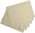 Calicot Placemats Set of 6 100% Cotton Washable Cloth Place Mats, Reusable Table Mats for Spring/Summer & Thanksgiving Christmas Decorations Kitchen Dining Party Wedding (Khaki Beige, 13" x 19")