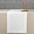 D'Moksha Homes Linen White Table Runner 90 Inches Long - 100% Pure Linen 14 x 90 Inch Table Runner for Dining, Valentines, Spring, Easter - Machine Washable